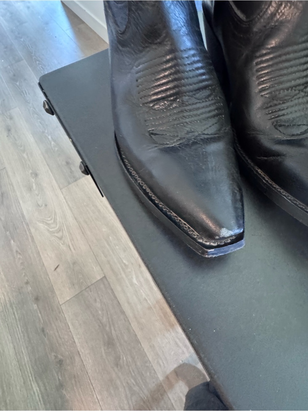 Tecovas “Annie” Women's Black Leather Cowboy Boots - 7 - Picture 4 of 10